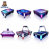 Table de hockey sur air LED de qualité commerciale, personnalisable avec votre marque, prix usine, pour salle d'arcade et parc d'attractions
