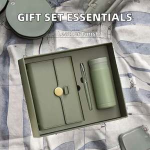 Juego de Caja de Regalo de Cuaderno de Cuero PU de Alta Gama Personalizado para Empresas con Logotipo Personalizado, Impresión de Serigrafía, Edición de San Valentín - Product Image 2