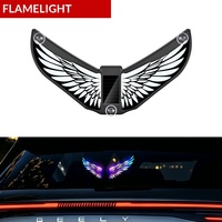 Lumière d'ambiance de voiture Ailes d'ange LED dynamique à énergie solaire 3W, montage standard, best-seller transfrontalier, décorative universelle