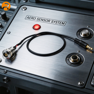 Kabel Rakitan Jack Audio 3.5mm M12 3-Pin Panel Mount Kustom, Konektor Adaptor Berlapis Emas, Konduktor Aluminium, Isolasi PVC - Product Image 4