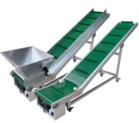 Vente directe d'usine de courroie en PVC lisse vert avec plaque de protection de jupe