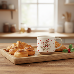 Factory Direct China Christmas Themed Exquisite Vintage Style Porcelain Tea Coffee <b>Ceramic</b> <b>Mug</b> - Product Image 4