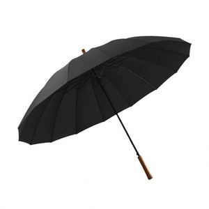 Paraguas de Golf Publicitario de Metal Ampliado con Protección Contra Lluvia y Viento, Semiautomático, con Logotipo Personalizado y Mango de Madera - Product Image 1