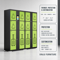 Casier de rangement intelligent pour bagages avec serrure électronique à code QR, en acier robuste, pour utilisation dans les centres commerciaux