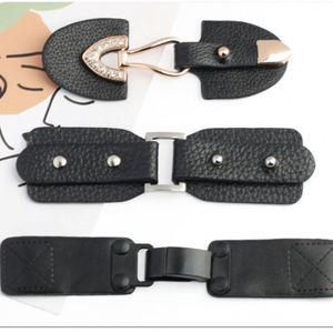 Fermoirs à pression en similicuir PU marron à boucle métallique pour manteaux et vestes, attaches de rechange pour cadeaux - Product Image 2