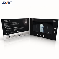 Brochure vidéo publicitaire en gros avec écran LCD, carte de vœux, lecteur MP4, album vidéo, brochure commerciale