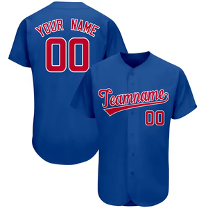Chemise de sport de style Hip Hop pour jeunes de haute qualité Version de la ville Maillot de baseball avec maille imprimée Polyester Sublimation Logo Number - Product Image 3