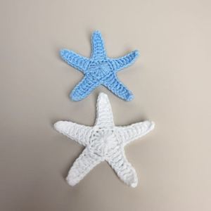 Accesorios de Bolso con Forma de Estrella de Mar Tejidos a Mano, Decoración de Estrella de Cinco Puntas de Color Sólido en Tela de Algodón para Ropa y Bolsos - Product Image 3