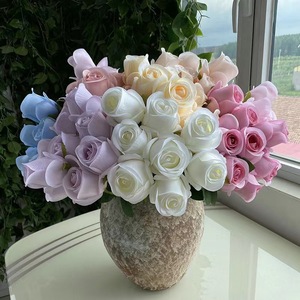 Fiori Artificiali in Seta per Decorazioni, Centrotavola per Matrimoni, Boccioli di Rosa Effetto Naturale per Natale e Capodanno Cinese - Product Image 3