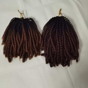 Printemps Twist <span class=keywords><strong>Cheveux</strong></span> Crochet Tresse Bouclés Passion Bomb Twist <span class=keywords><strong>Cheveux</strong></span> Synthétiques Spring Curl - Product Image 4