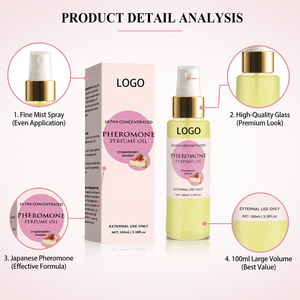 Huiles de parfum aux phéromones, parfum fraise et barbe à papa, huile essentielle aux phéromones ultra concentrée, fraîcheur naturelle, subtile, longue durée - Product Image 4