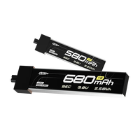 Batterie Lipo FPV CADDXFPV CURVE 580mAh & 680mAh avec connecteur A30 1S 3.8V 95C pour drone RC CURVE MICRO 16 1S