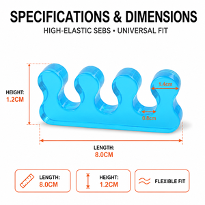 Séparateurs d'orteils en silicone souple pour le yoga, la pédicure, la correction du hallux valgus, anneaux correcteurs pour les orteils croisés, soulagement des douleurs - Product Image 5