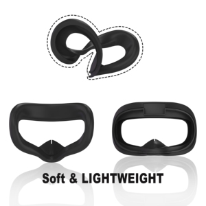 <span class=keywords><strong>Gafas</strong></span> de silicona máscara facial para <span class=keywords><strong>Oculus</strong></span> para <span class=keywords><strong>Quest</strong></span> <span class=keywords><strong>2</strong></span> engrosada VR Pad manga cubierta esencial juego accesorios para Meta - Product Image 4