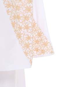 SIPO-vestido de seda de Malasia para mujer, traje de viaje de Ramadán, para rezar, bordado de encaje musulmán, Hari Solat personalizado de Singapur - Product Image 4