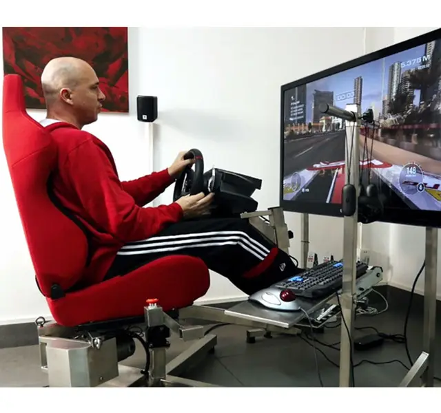Simulador de movimiento profesional 2DOF VR, simulador de carreras de movimiento vr, simulador de coche