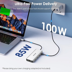 Wavlink แท่น USB-C WL-UMD306 12-in-1, แท่นชาร์จ USB 85W แท่นชาร์จ USB - Product Image 6