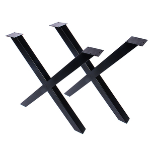 Gambe del tavolo Heavy Duty Mobili Telaio Ristorante Sala Da Pranzo Scrivania <span class=keywords><strong>Piedi</strong></span> In Acciaio Cast Ferro Da Pranzo In Metallo a Forma di <span class=keywords><strong>X</strong></span> Gambe del Tavolo Per da tavolo - Product Image 3