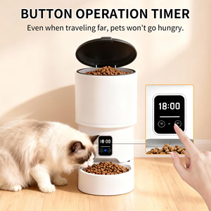 Intelligent Modern Durable Pet Automatic Feeder 4-Liter Capacity Supports <b>Remote</b> <b>Control</b> Via Mobile Phone with Video Interaction - Product Image 3