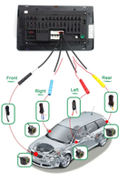 Système de surveillance par caméra panoramique OEM 1080P HD 360 Caméra de voiture à 4 yeux d'oiseau pour toutes les radios Android