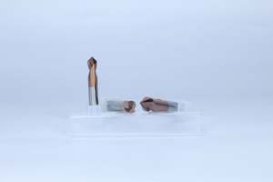 ZY/OEM Fraise à bout sphérique en acier au tungstène de haute qualité 8 mm, 60 degrés, 2 lames, revêtement nano bleu, outil de chanfreinage, ODM OEM, emballé - Product Image 3