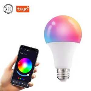 Fxpot Smart Led Light E27 E26 B22 Bluetooth Led RGB cambia colore lampadina Tuya Wireless Led Alexa Light Smart Bulb