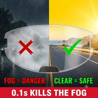 Película Antivaho Fotoluminiscente Electrocrómica Inteligente para Casco de Motocicleta, Resistente a la Lluvia, Venta al Por Mayor para Ciclismo