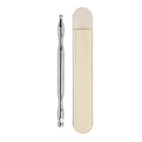 Bâton d'acupression en acier inoxydable à double extrémité, outil Gua Sha pour le visage et les yeux, sonde de massage des méridiens, stylo d'acupuncture