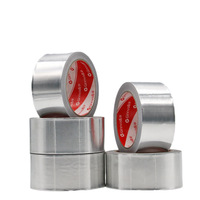 Ruban adhésif en aluminium Ginnva 80 mm, adhésif acrylique simple face, pour l'étanchéité des conduites d'extraction de fumée, réparation des fuites, imperméable, isolation thermique