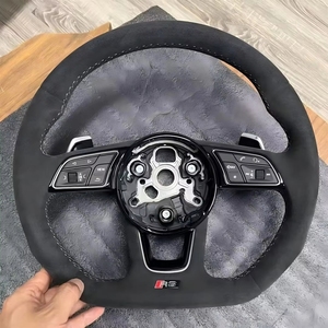 พวงมาลัยหนัง<span class=keywords><strong>แท้</strong></span>คาร์บอนไฟเบอร์แบบฟอร์จ พร้อมหน้าจอ LED สำหรับ R8 TT Roadster RS TTS MK2 8J ปี 2008 ถึง 2013 - Product Image 2