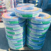 Tuyau d'arrosage de jardin flexible et durable en PVC renforcé de fibres tressées haute pression 6 mm pour l'irrigation