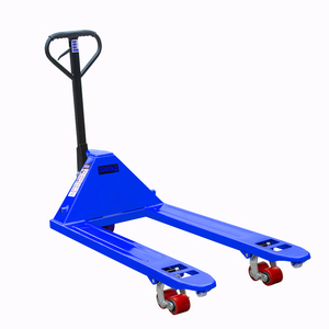 Truk Pallet Manual 1 Ton Portabel dengan Roda Nylon Pu Kapasitas Besar untuk Kargo Berat yang Dapat Disesuaikan - Product Image 4