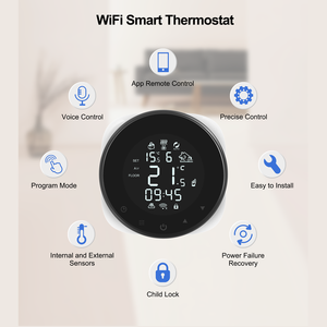 Termostato Inteligente WiFi HY316 para Calderas y Calefacción por Suelo Radiante para Hoteles, Compatible con Alexa/Google Home, CE/ROHS - Product Image 2