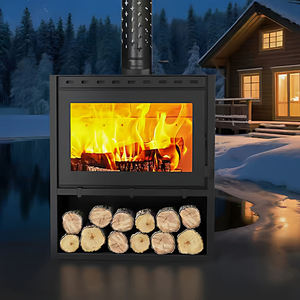 Chimenea <span class=keywords><strong>de</strong></span> <span class=keywords><strong>Leña</strong></span> <span class=keywords><strong>de</strong></span> Estilo Europeo para Interiores, Calentador para Sala <span class=keywords><strong>de</strong></span> Estar con Llama Real - Product Image 2