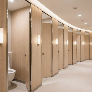 Hpl bảng nhỏ gọn nhà vệ sinh nhà vệ sinh phân vùng phòng tắm Tủ Vật liệu gian hàng Tủ giá - Product Image 2