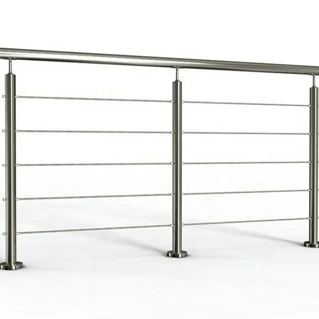 Daiya ราวเซรามิค Baluster พร้อมโพสต์รอบและรอบ Handrail กระจกเสร็จสิ้น