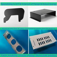 Kotak Pengontrol Aluminium Anodized Kustom dengan Braket Pemasangan Baja Tahan Karat untuk Rumah Instrumen Elektronik Industri