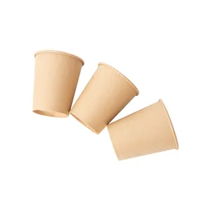 أكواب حساء ورقية صغيرة يمكن التخلص منها للاستخدام مرة واحدة من الورق المقوى بطلاء مائي 8 أونصة للاستخدام مرة واحدة للقهوة