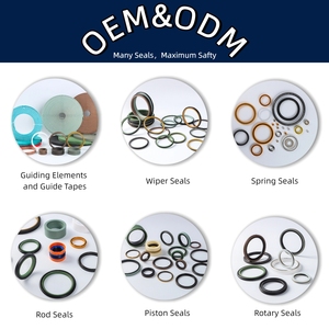 Gioăng piston tác động kép chất lượng cao PTFE+NBR cho xi lanh thủy lực lên đến 60 MPa, chịu nhiệt độ từ -30°C đến 200°C, chống mài mòn - Product Image 5