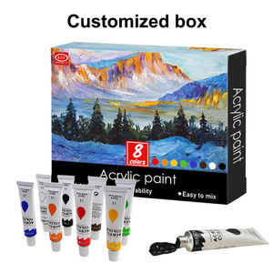 <span class=keywords><strong>Artiste</strong></span> Qualité Non Toxique Riche Pigments Couleurs Bricolage Fournitures Acrylique Aquarelle Art Artisanat Palette Peintures Acryliques Ensembles Kits pour Enfants - Product Image 3