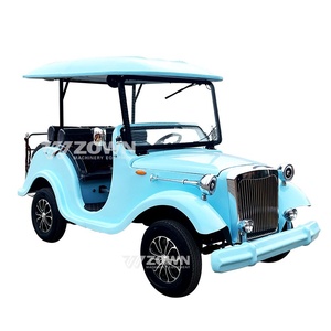 Voiture électrique vintage personnalisée, berline classique rétro avec sièges en cuir pour usage commercial - Product Image 2