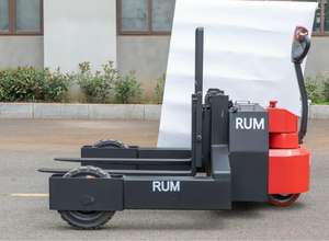 Электрическая тележка-подъемник для поддонов грузоподъемностью 1,5-3 тонны для работы на пересеченной местности, промышленная тележка для перемещения поддонов с цельнолитыми резиновыми пневматическими шинами - Product Image 3