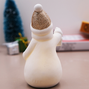 Colgante de cerámica de Papá Noel de alta calidad, decoración navideña con iluminación LED para adornos de <span class=keywords><strong>bolas</strong></span> y árboles, decoración navideña de calidad - Product Image 3