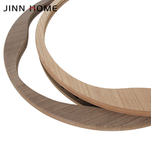 Miroir mural rond en bois style Art Déco JINNHOME, décoration intérieure, vente chaude - Product Image 3