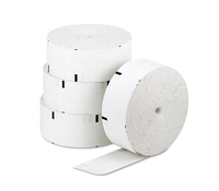 65gsm 80mm x 250mm papier thermique ATM papier thermique Rouleaux avec noyau en plastique 25/29mm taille personnalisée