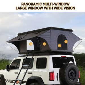 Carpa <span class=keywords><strong>de</strong></span> Techo Rígida <span class=keywords><strong>de</strong></span> Aluminio Ultrafina <span class=keywords><strong>de</strong></span> 17 cm, Apertura Automática Hidráulica, Impermeable, <span class=keywords><strong>para</strong></span> 2 Personas, <span class=keywords><strong>para</strong></span> Acampar en Coche, <span class=keywords><strong>para</strong></span> <span class=keywords><strong>SUV</strong></span> - Product Image 3