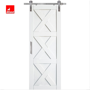 Porta Scorrevole in Legno Stile Fienile Dipinta di Bianco per Interni, <span class=keywords><strong>Cucina</strong></span> e Camera <span class=keywords><strong>da</strong></span> Letto - Product Image 1