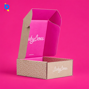 Boîte d'expédition pliable écologique personnalisée de haute qualité pour boîte d'<span class=keywords><strong>abonnement</strong></span> <span class=keywords><strong>avec</strong></span> impression recto-verso, fabricant, vente en gros - Product Image 1