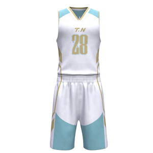 Vêtements de basket-ball par sublimation T-Shirt Gilets Écusson de broderie de l'équipe Design de mode Maillot de basket-ball personnalisé - Product Image 1