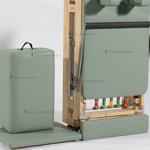 Reformer Plegable Compacto de Roble para Ejercicios en Casa, Yoga, Ejercicios de Core, Fácil de Guardar, Equipo de Estiramiento A013 Roble - Product Image 5